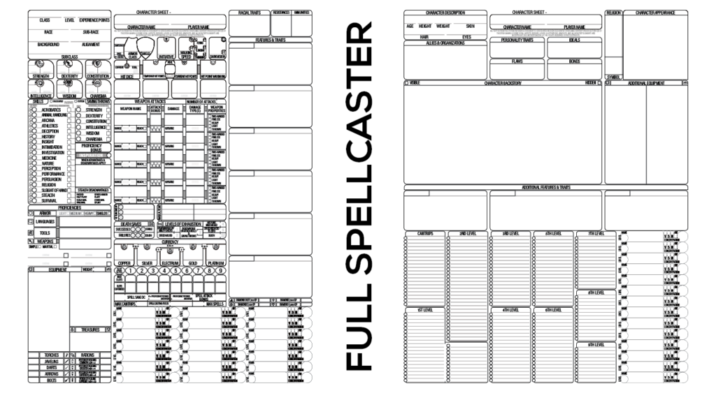 General Interactive PDF - Full Spellcaster